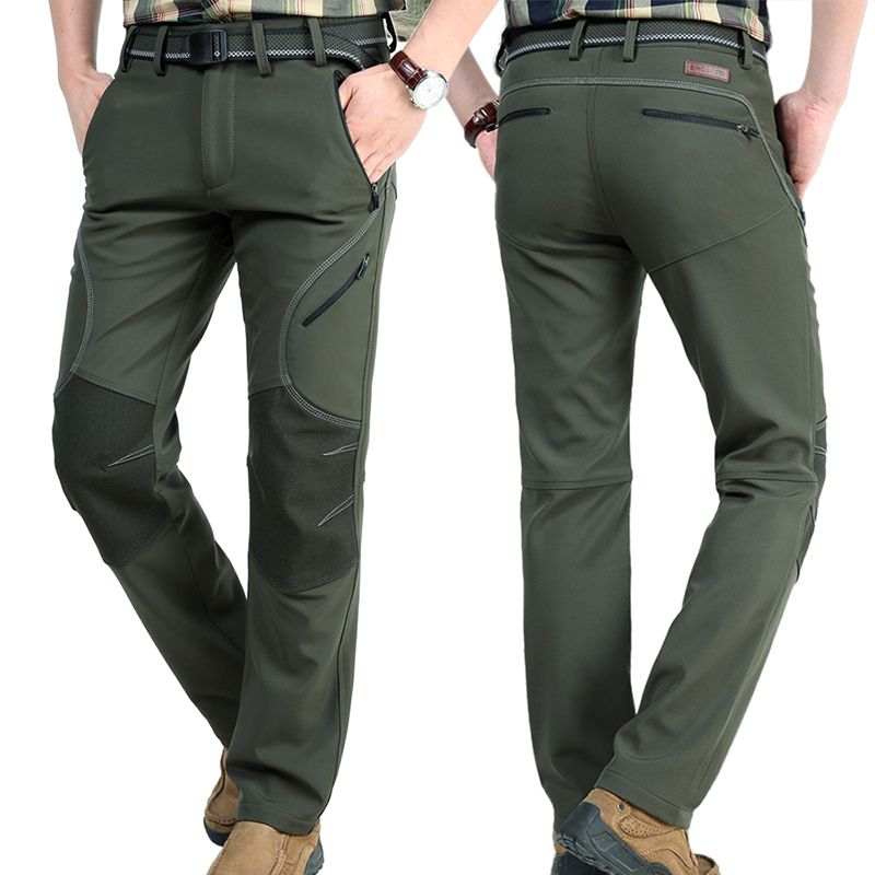 escursionismo WENZHOU Pantaloni da uomo in pile softshell imbottiti campeggio funzionali antivento lavoro invernale trekking impermeabili per sport all'aria aperta escursionismo WENZHOU Pantaloni da uomo in pile softshell imbottiti campeggio funzionali antivento lavoro invernale trekking impermeabili per sport all'aria aperta