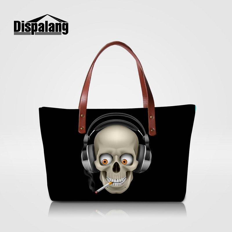 skull beach bag