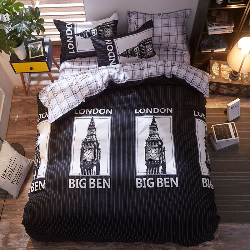 London Bedding Sets Duvet Cover 3 New Fashion Bed Sheets Single