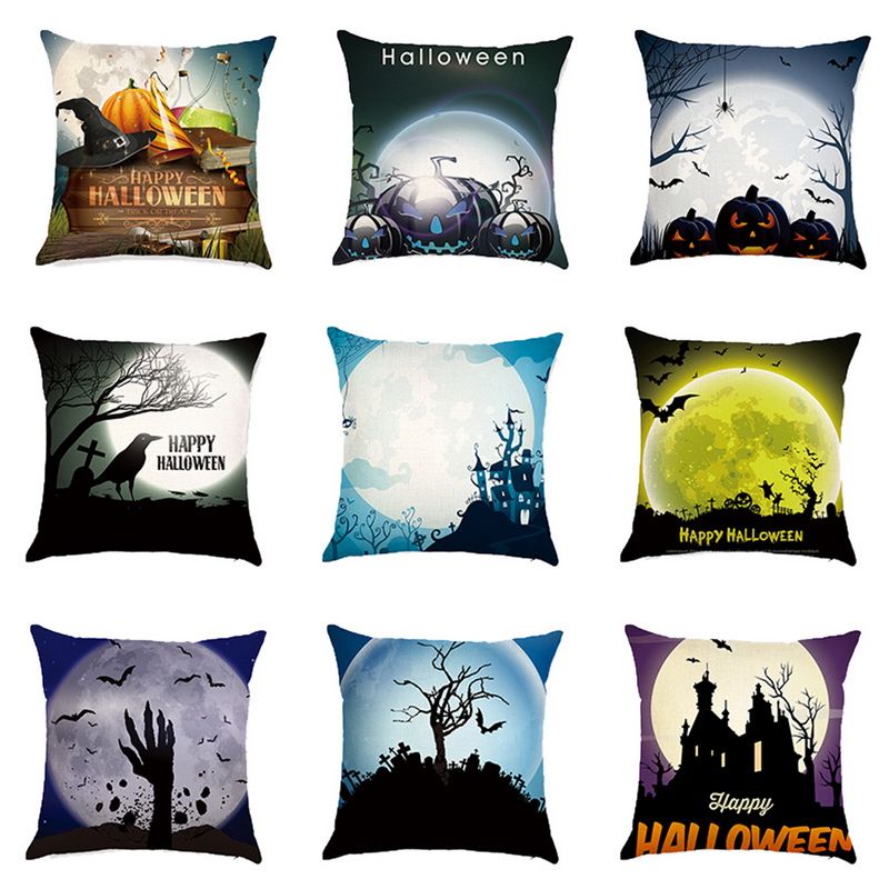 Urijk Castle Halloween Holiday Pillow Home Modern Settee