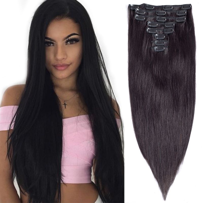 human hair extensions straight