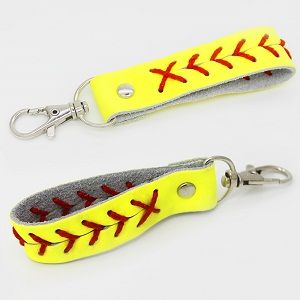 01softball key chain