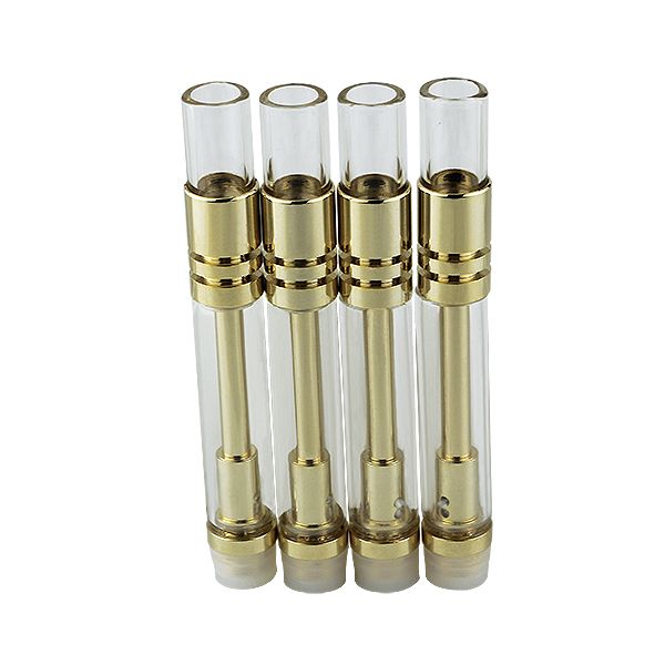 Empty Vape Pen Cartridges Disposable Atomizer Co2 Cartridge Gold Glass