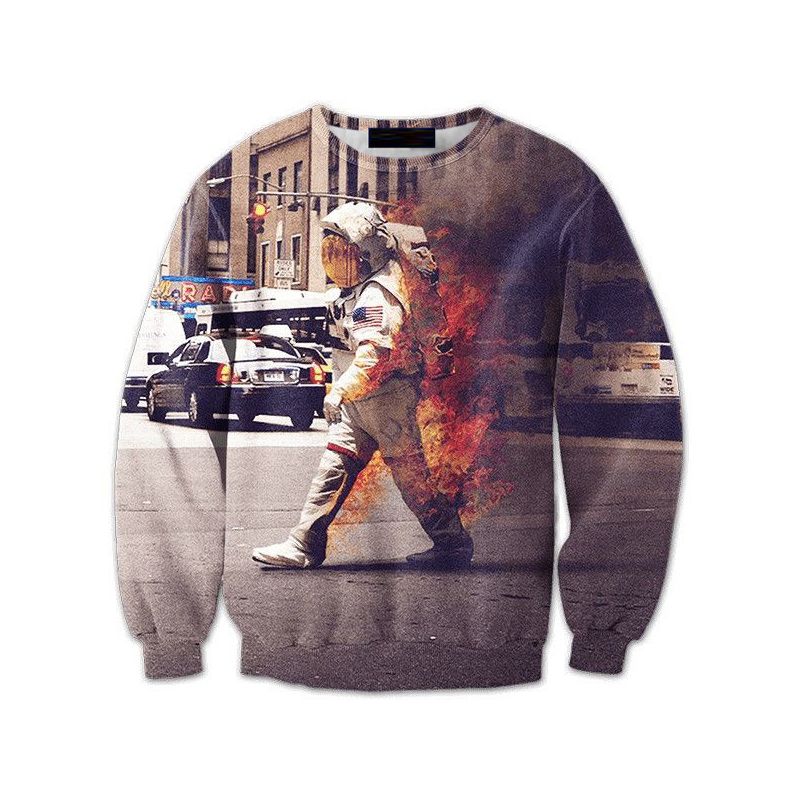 firefighter 3d moletom com capuz