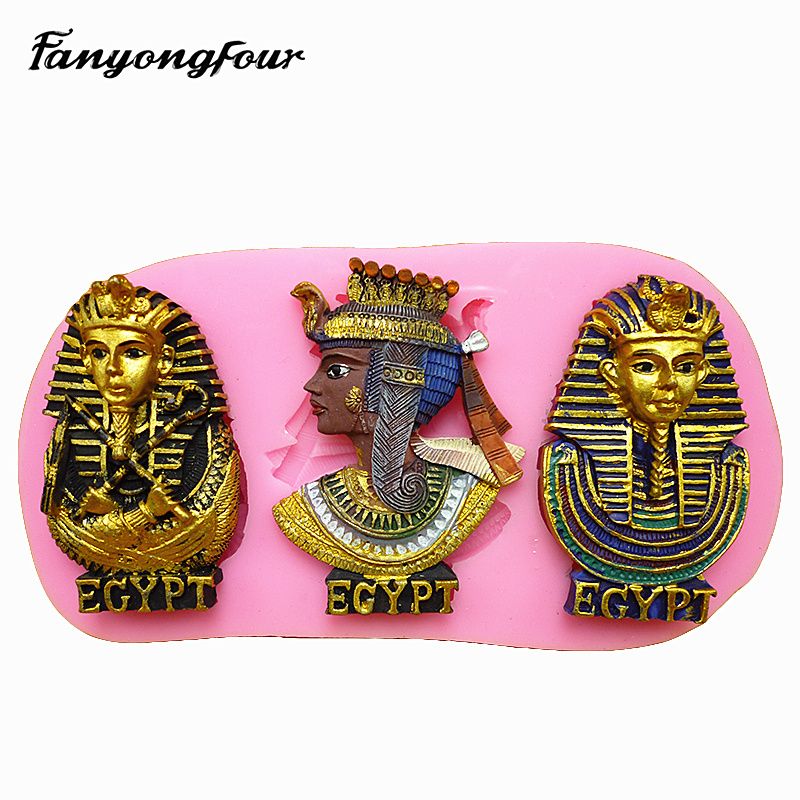 Acheter Pas Cher 3d Egyptien Pharaon Moule En Silicone Moule A Gateau Au Chocolat Gypse Bougie Savon Moule De Cuisson Bonbons Cuisine Du 7 94 Fr Dhgate
