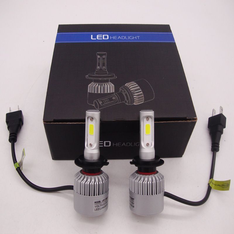 9006 H4 H11 H1 H7 9005 9007 LED HID HI//LOW Beam Headlights Bulbs Kit 6000K White