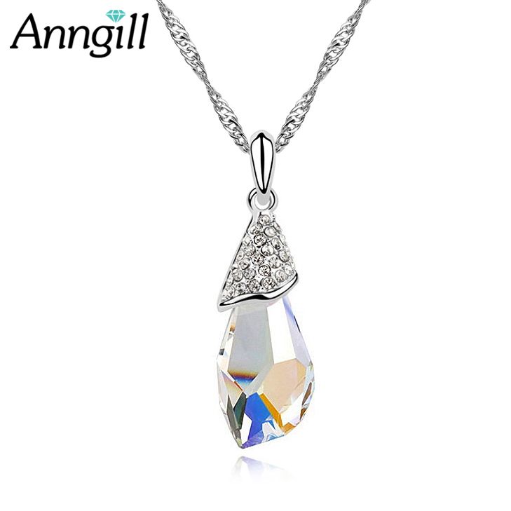 Whole Mother Gift Genuine Crystal From Swarovski Water Drop Pendant Necklace Top Quality Jewelry For Women Fashion Design Chongyangclothes003 19 92 Dhgate Com - Swarovski Water Drop Pendant Necklace