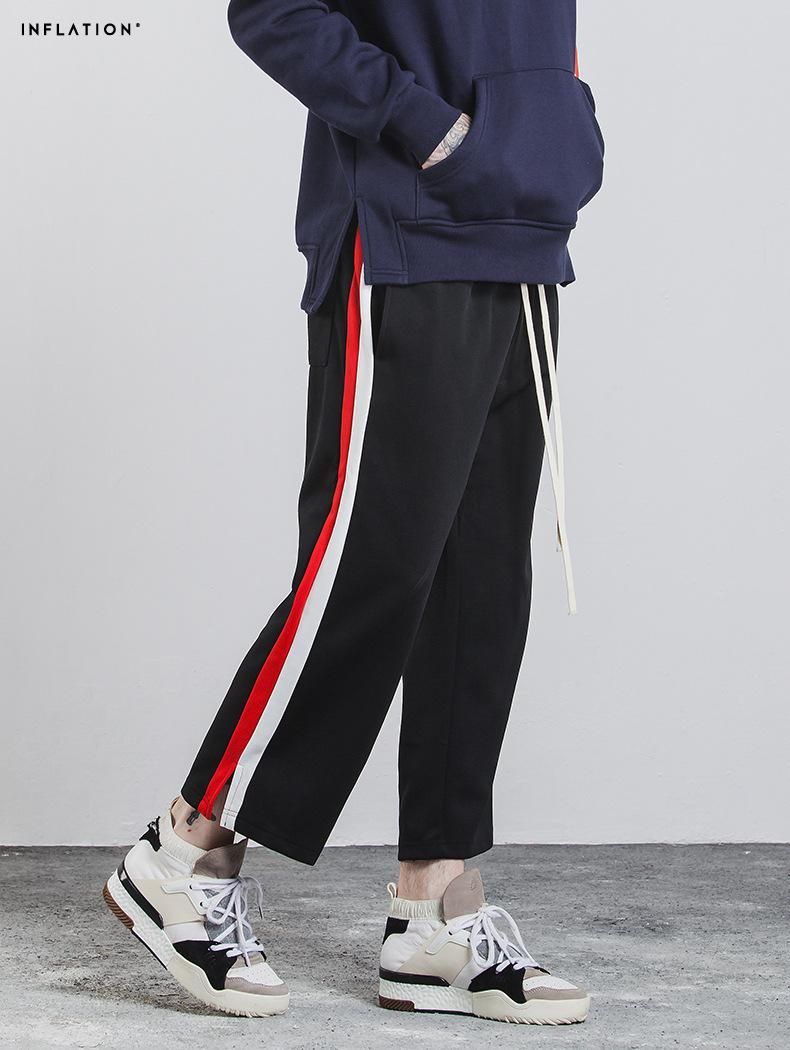 mens wide leg track pants
