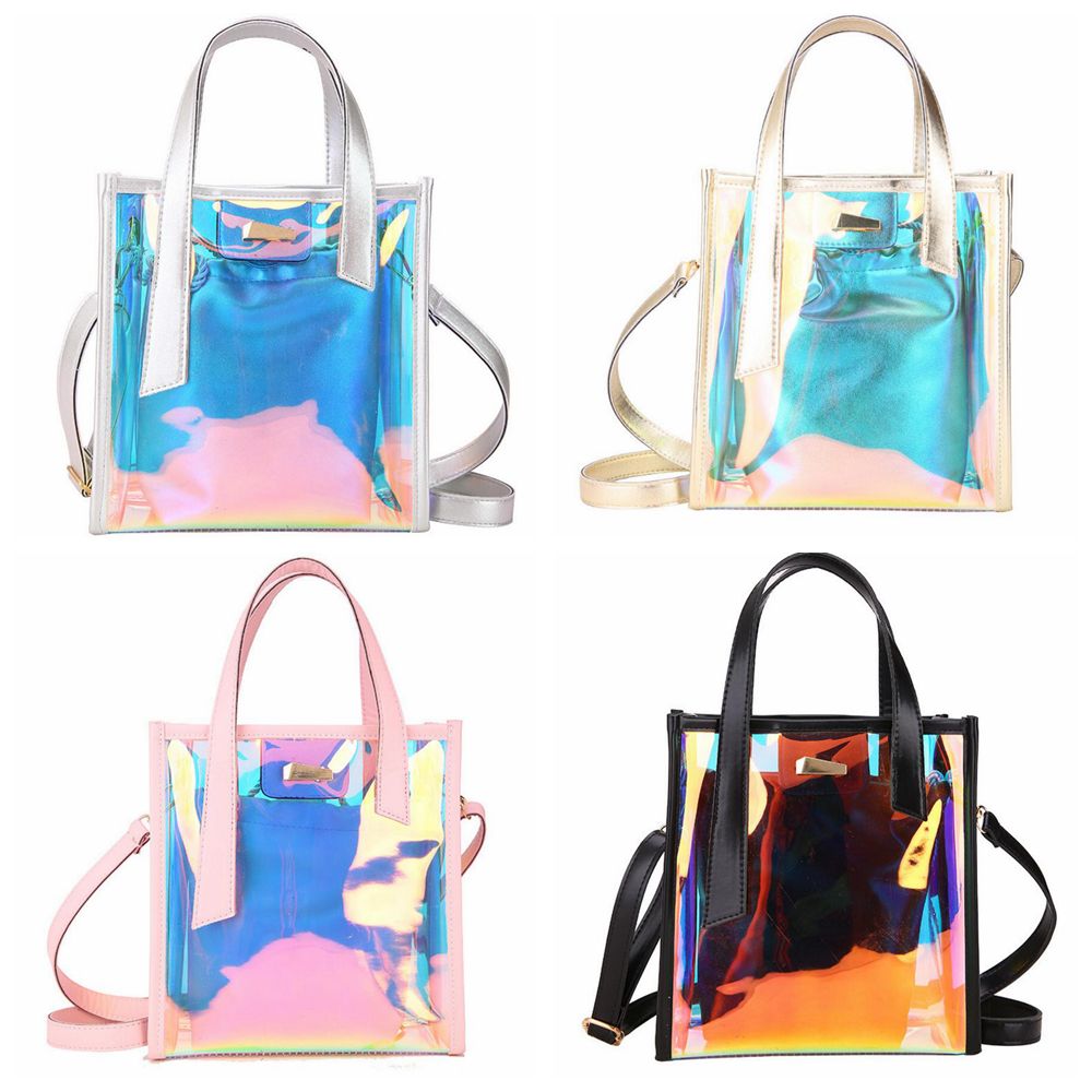 clear holographic purse
