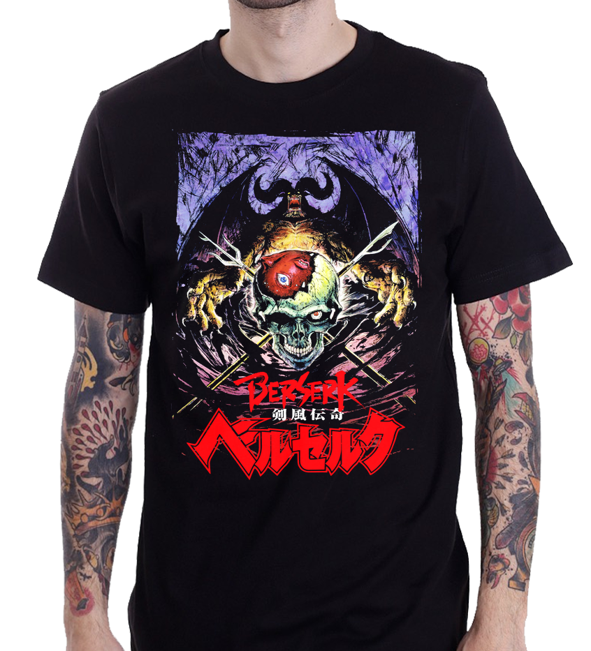 Camiseta de dibujos animados Berserk Anime Manga S - 2XL