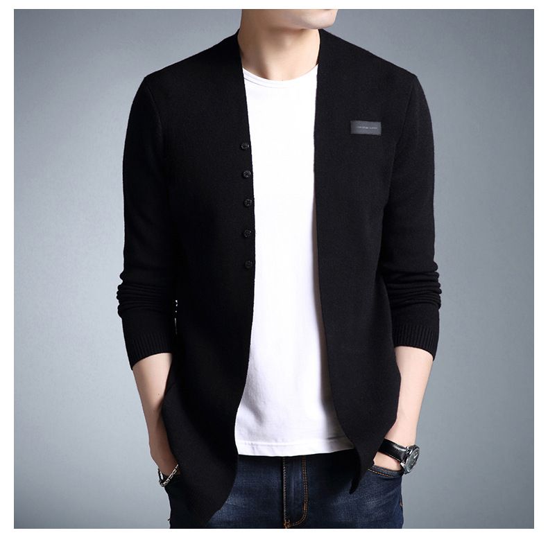 jaqueta cardigan masculino