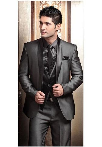 2017 بدلات للعرس البدلات الرسمية للرجال الحديثة أفضل رجل يرتدي حلة رمادية البدلة الرسمية ثلاث قطع العريس سهرة الرجال البدلة سترة سروال سترة 2020 من Bride Warbrobe 250 72ر س موبايل Dhgate