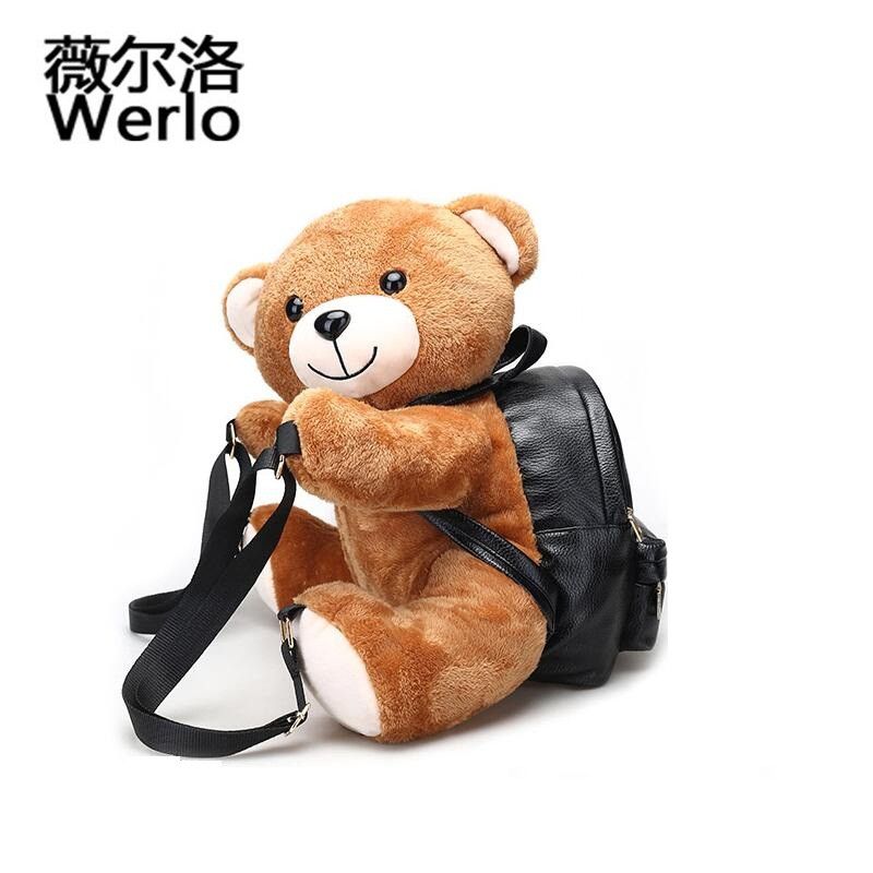 teddy in a bag