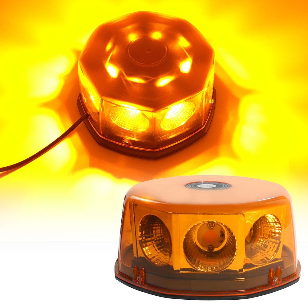 4Pcs 8LED coche camión baliza de emergencia peligro de advertencia luz estroboscópica Flash 12-24V