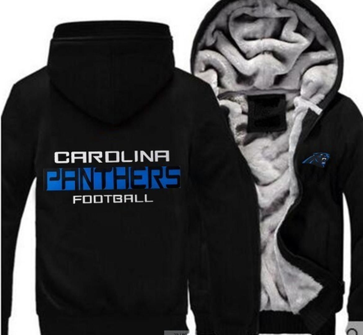 carolina panthers zip up hoodie