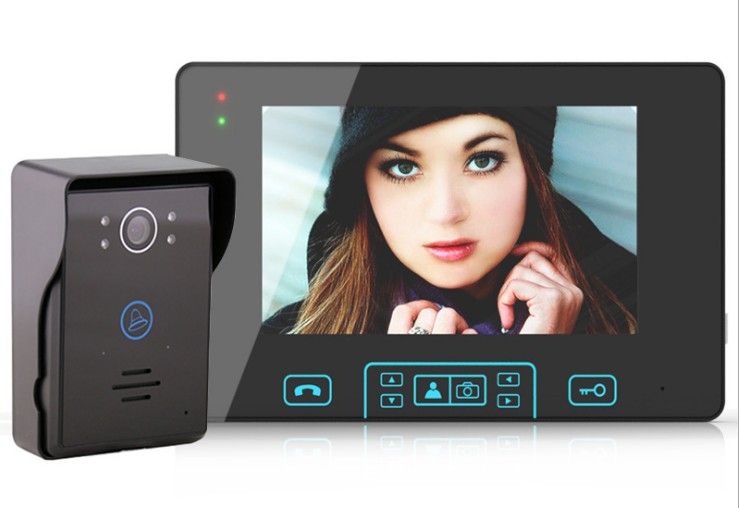 7 Inch Touch Key Tamper Alarm Rainproof 2 4ghz Wireless Video Door