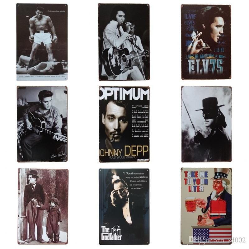 THE GODFATHER *mafi*mancaveWALL art movie star Hollywood Sign Tin Plaque PICTURE