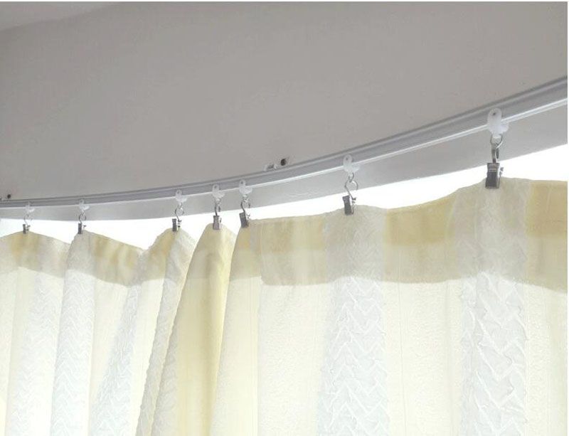 2019 Curtain Rod Hook Clips Window Shower Rings Clamps Drapery