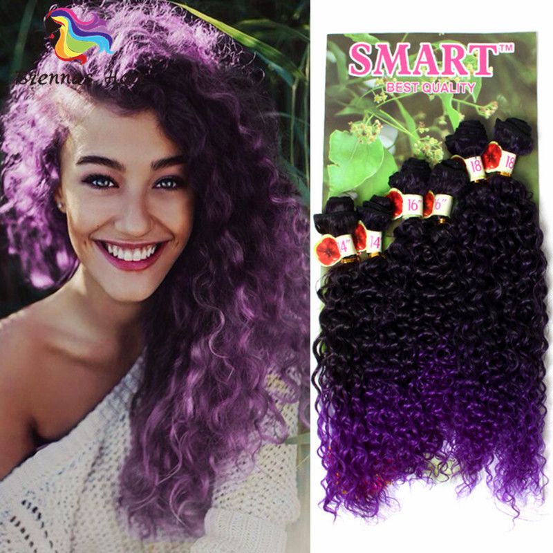 2019 Synthetic Curly Hair Extension 6bundles Pack Braiding Hair