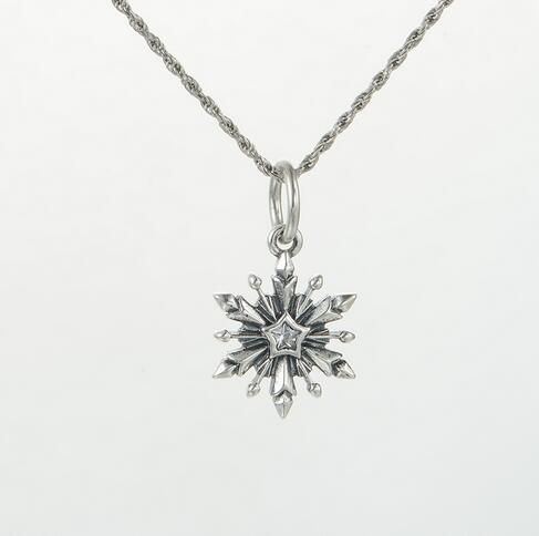 Sterling Silver Pendant Charm Snowflake