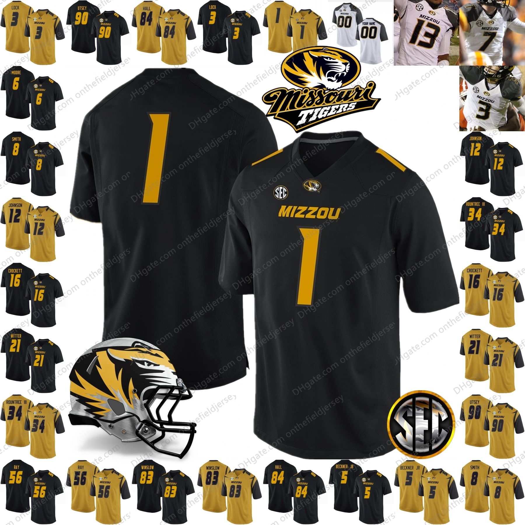 custom mizzou football jersey