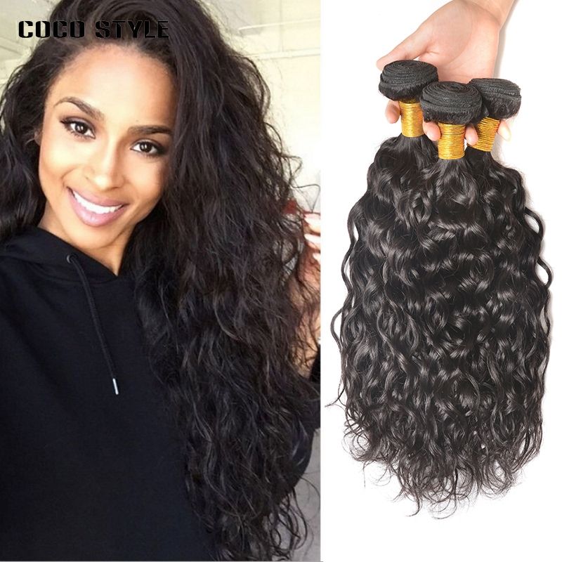 8a Water Wave Hair Remy Brazilian Virgin Hair Wet And Wavy