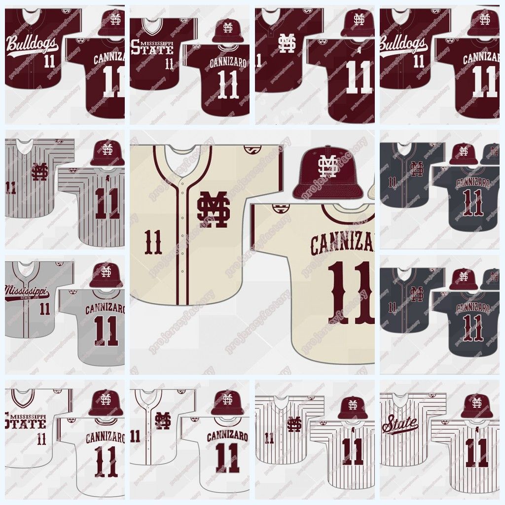 Mississippi State Bulldogs NCAA College Baseball Jersey 100 Stitched Embroidery Logos Jersey