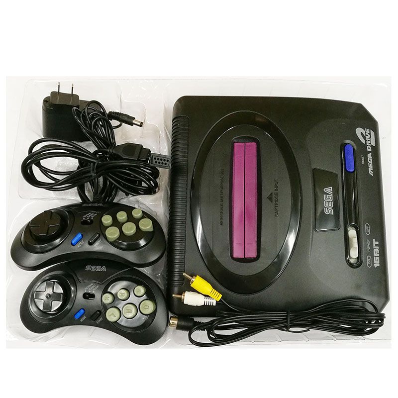 Sega Genesis/MD Compact 2 In 1 Dual System Game Console/Catridge Rom ...