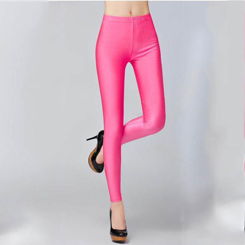 Compra Leggings Para Mujer es Tallas Grandes Color Fluorescente Mujeres  Elástica Spandex Multicolor Brillante Brillante Leggins Pantalones Para  Niña Barato | Entrega Rápida Y Calidad | Es.Dhgate