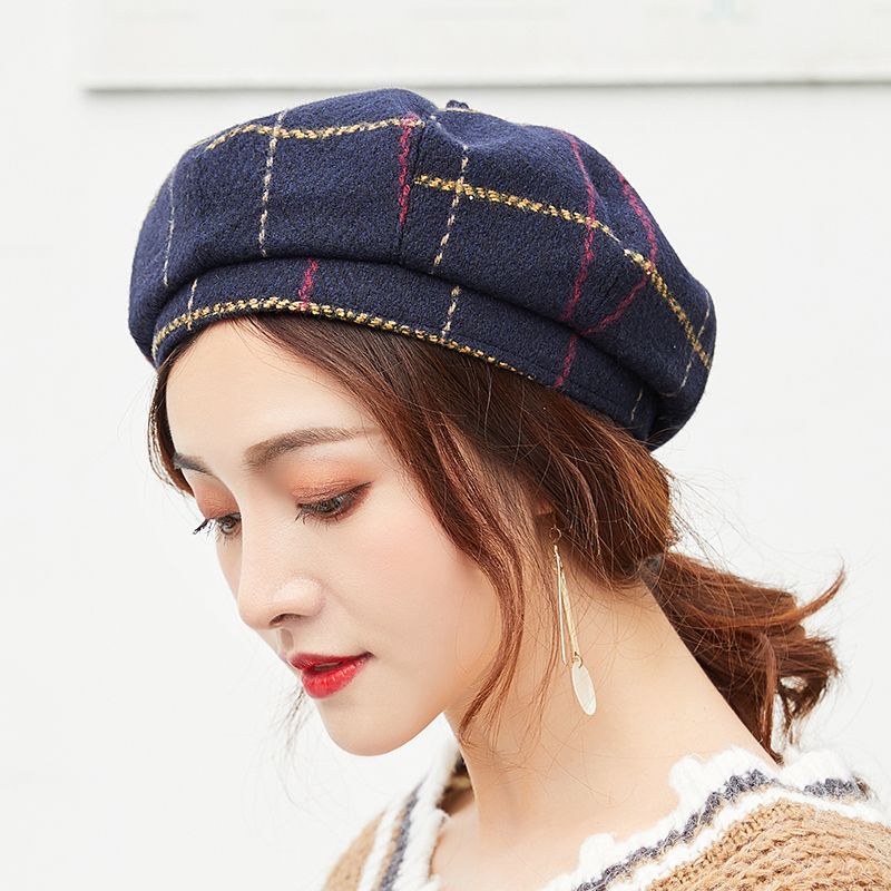 Satin Al 2018 Yeni Moda Erkekler Kadinlar Gatsby Newsboy Kap Fransiz Sanatci Sapka Ekose Bere Kap Ressam Kapaklar Sekizgen Sapka Unisex Tl82 28 Dhgate Comda
