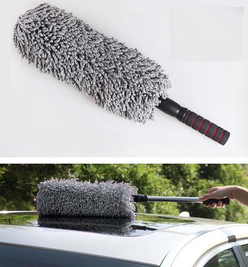 2021 Retractable Car Cleaning Brushes Circular Car Wax Brush Vehicle