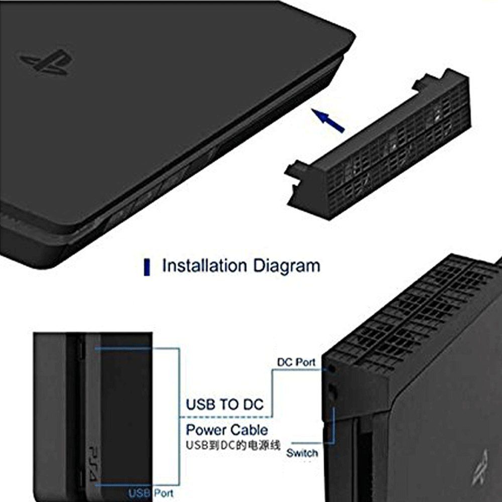 Acquistare Vendita Calda PS4 Slim Cooler Ventola Di Raffreddamento Della  Temperatura Esterna Super Turbo USB A 3 Ventole Con Cavo USB Playstation 4  Slim Gaming Console Economico | Consegna Veloce E Qualità | It.Dhgate