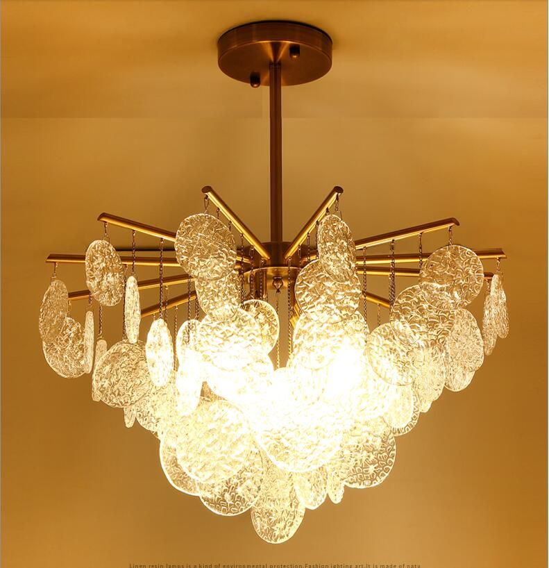 compre poste de arte moderno de cristal lamparas de arana colgante lamparas sencillas y moda arte vidrio sala de estar deoration techo accesorio de