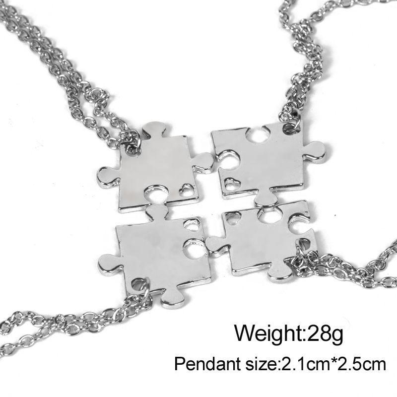 Juego de collar Para familia que se entrelaza Colgante Amistad Joyería Collares BFF
