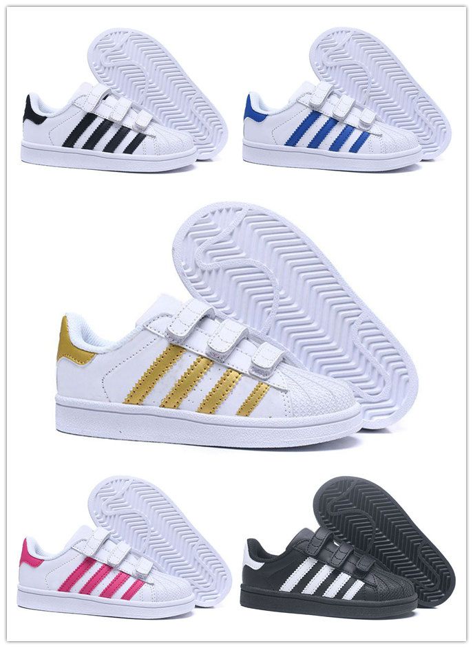 Grosshandel Adidas Superstar Dorp Versand 18 Farben Superstar Mode Madchen Junge Big Kids Schuhe Turnschuhe Casual