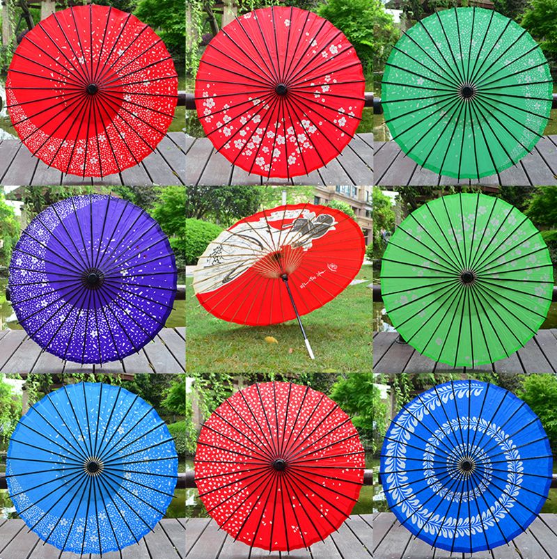 2020 PoeticExst Long Straight Paper Umbrellas Traditional Japanese