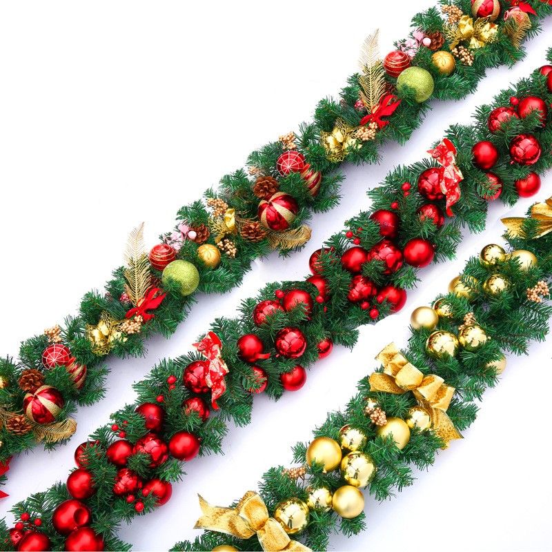 Christmas Garland 2.7M 12 Designs Christmas Tree Wreath Xmas Party