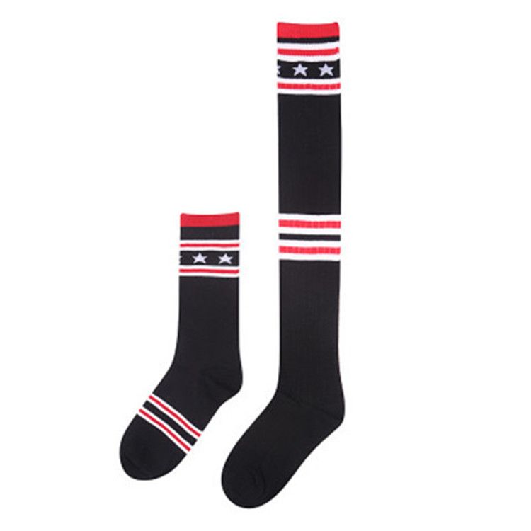 Black with Red Stripe and Star