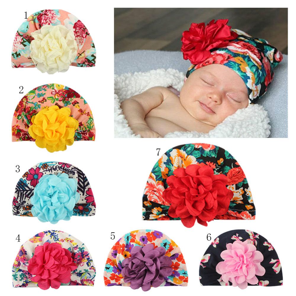 infant flower hats