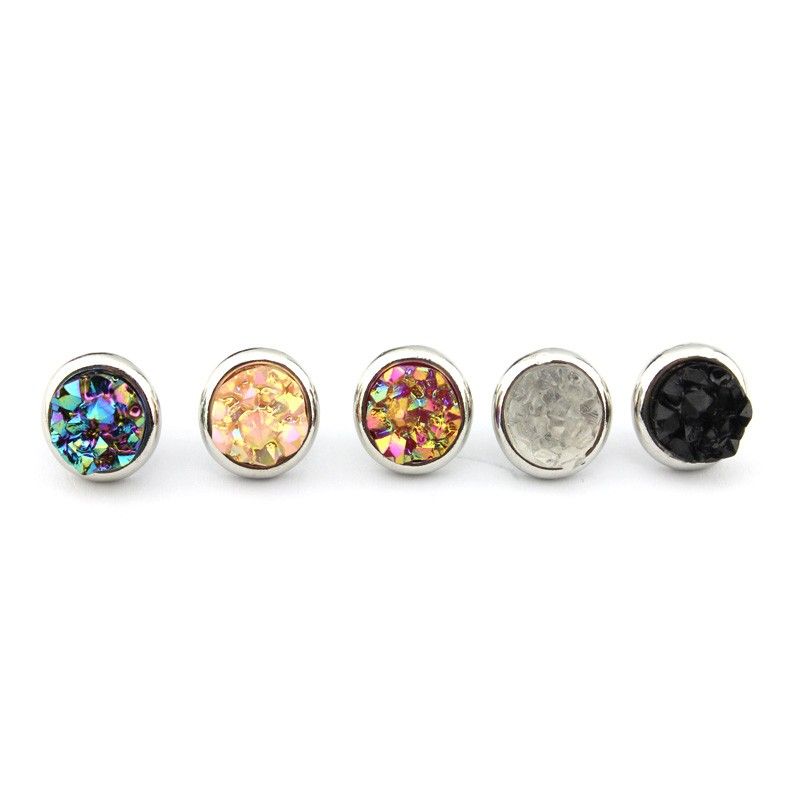 Silver Round Mixed colors