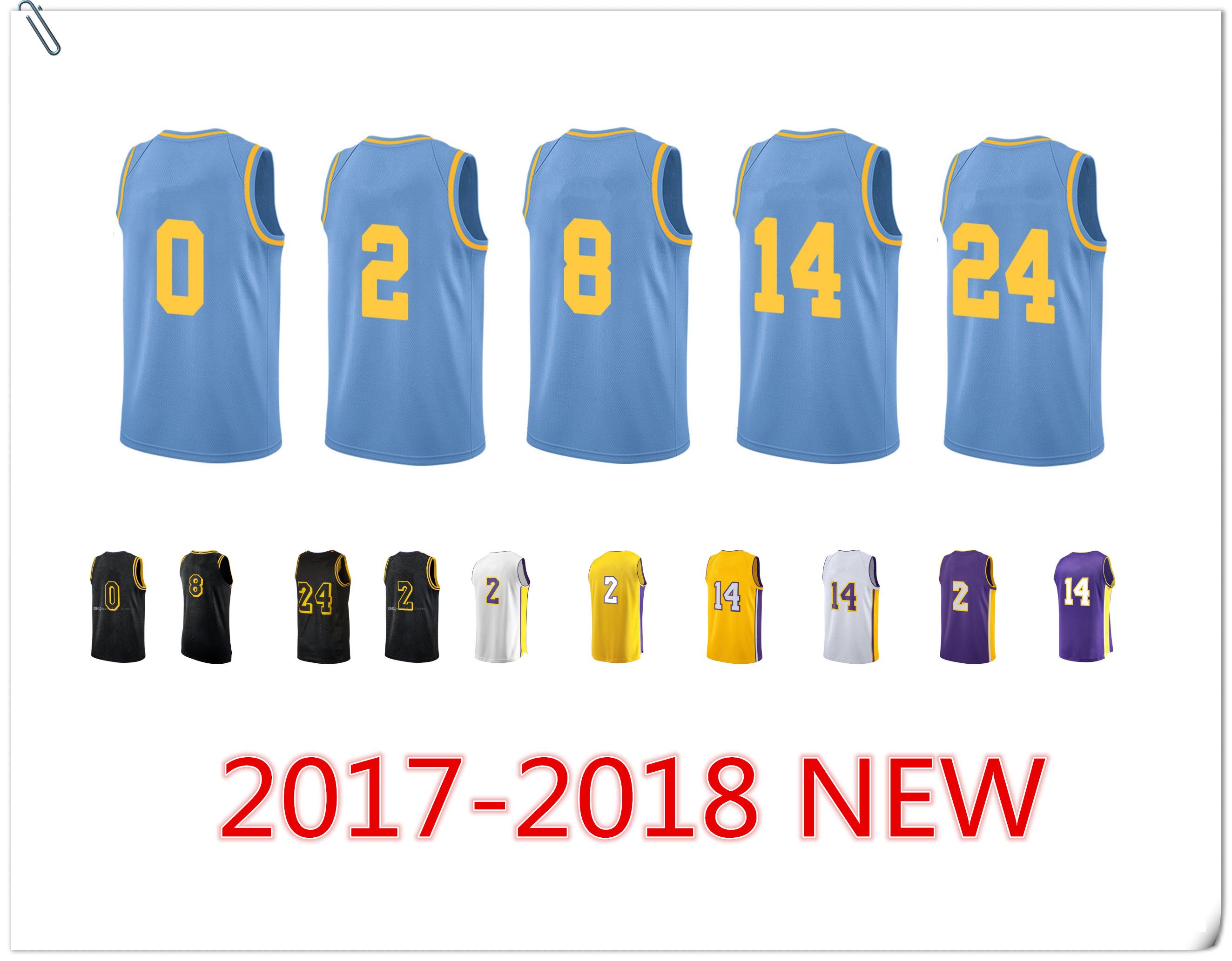2020 2017 18 New Men City Edition Jersey Ball Basketball 8 24 Man Lonzo Ingram Purple Black Lakers Brandon White Yellow Stitched Jerseys From Yeahzi2015 15 03 Dhgate Com