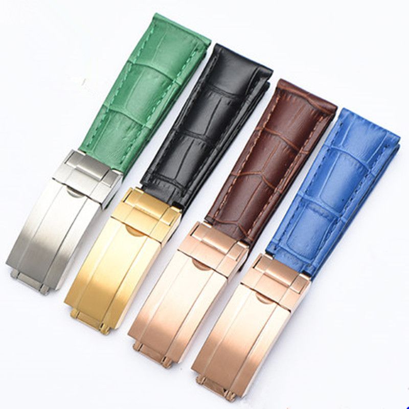 20mm Genuine Leather Watch Band Strap For Rolex Oysterflex Wristband  DaytonaStrap From Greatband, $22.34 | DHgate.Com