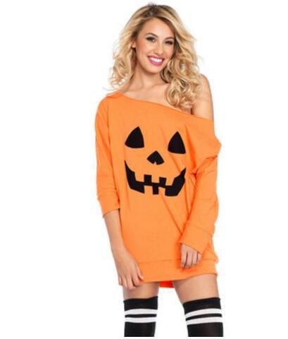 pumpkin sweater dress