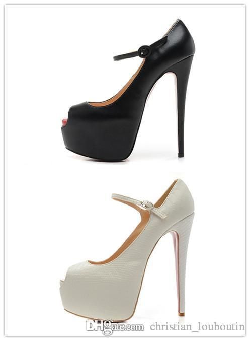 peep toe mary jane heels