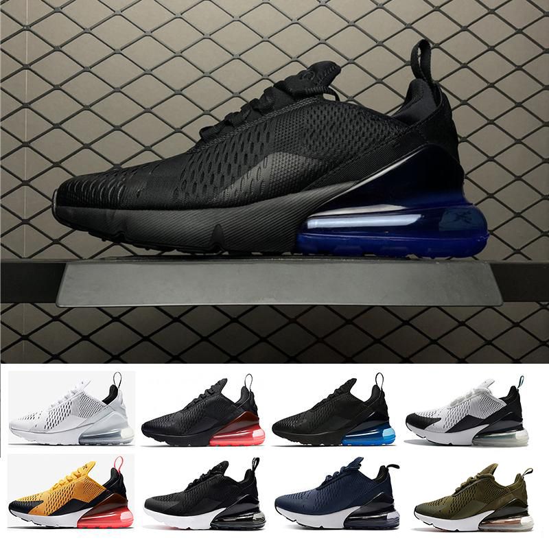 2018 270 Blue Running Shoes Navy Teal Mens Flair Triple Black AH8050 Trainer Sports Shoe Medium 