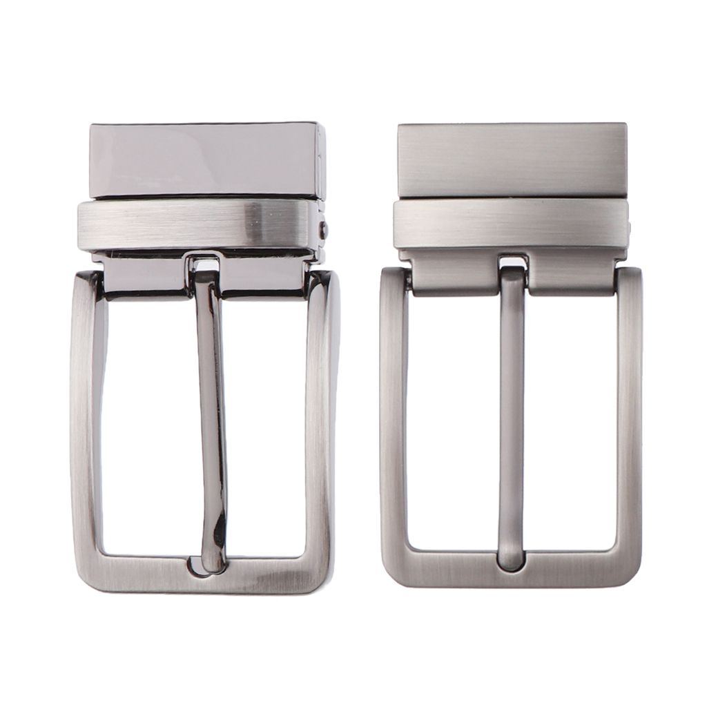 Mens Reversible Metal Alloy Belt Buckles Replacement Pin Buckles Rectangular