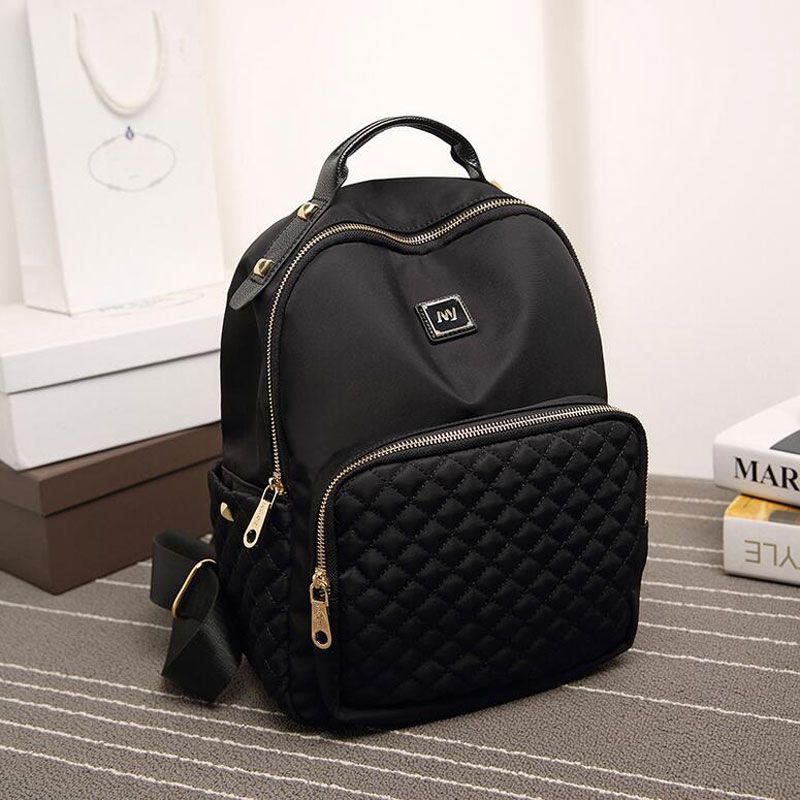 korean black backpack