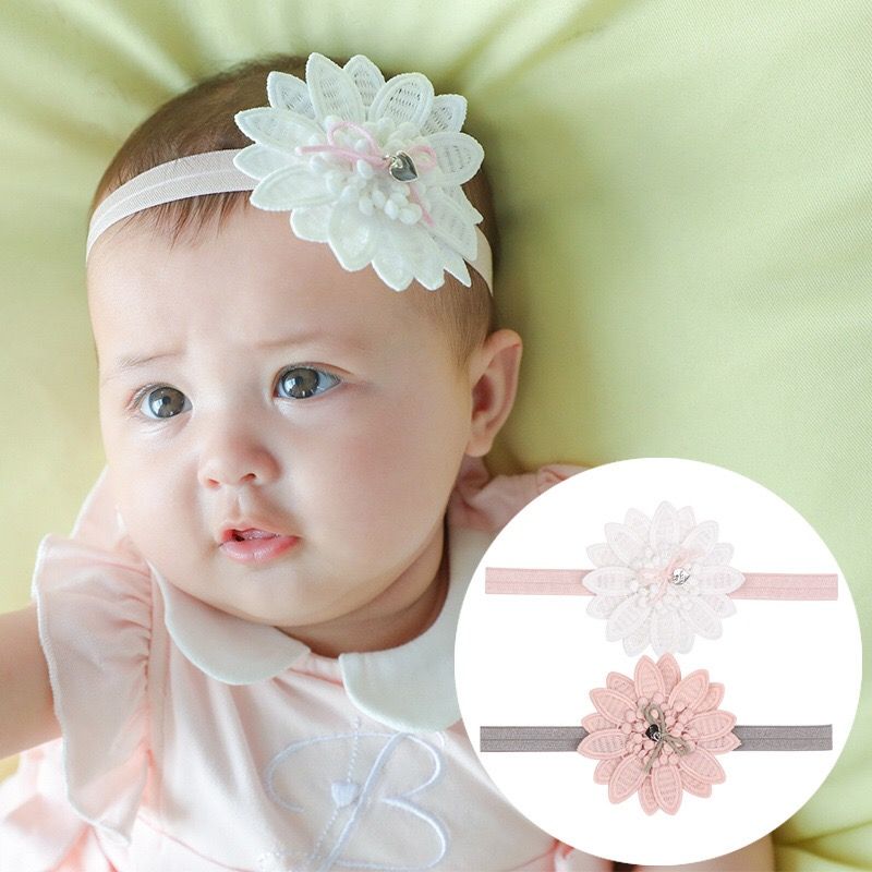 Toddler baby girls kids flower party headband hair band photo prop lovely 0U