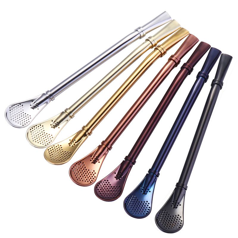 2020 New Bombilla Straws Filter Straw Stainless Steel Drinking Straw Spoon Tea Filter Yerba Mate Tea Straws Reusable Colorful From Venus2013 1 09 Dhgate Com