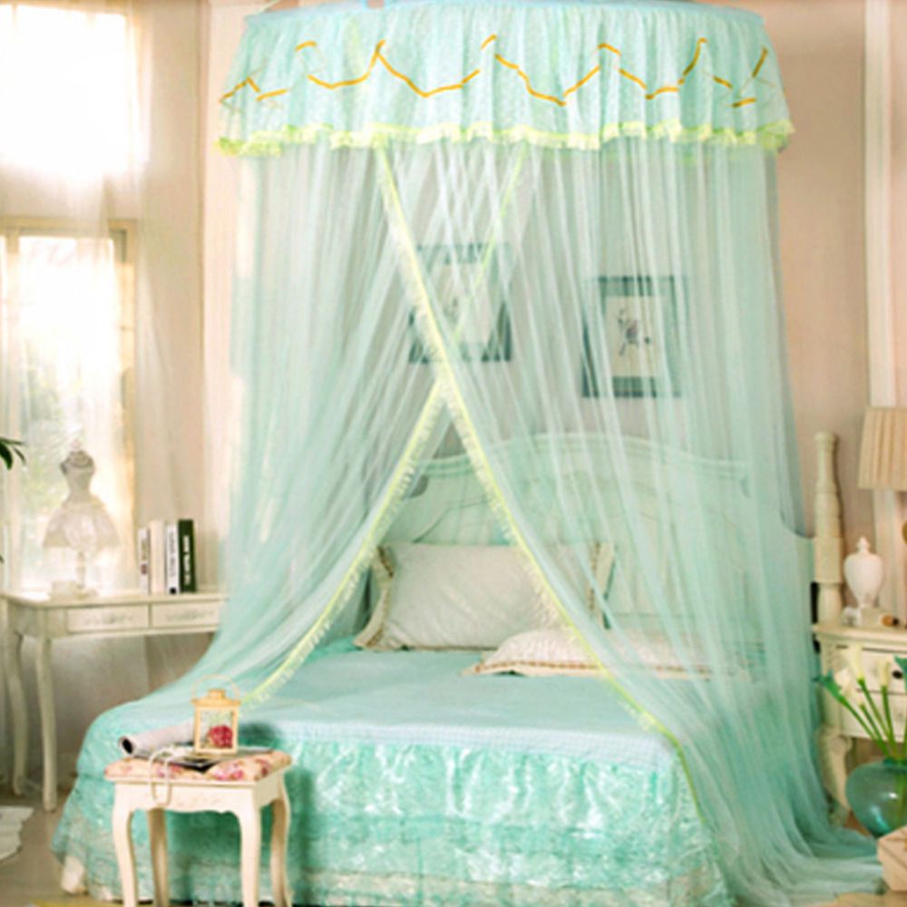 King Size Floral Princess Bed Canopy Mosquito Net Netting